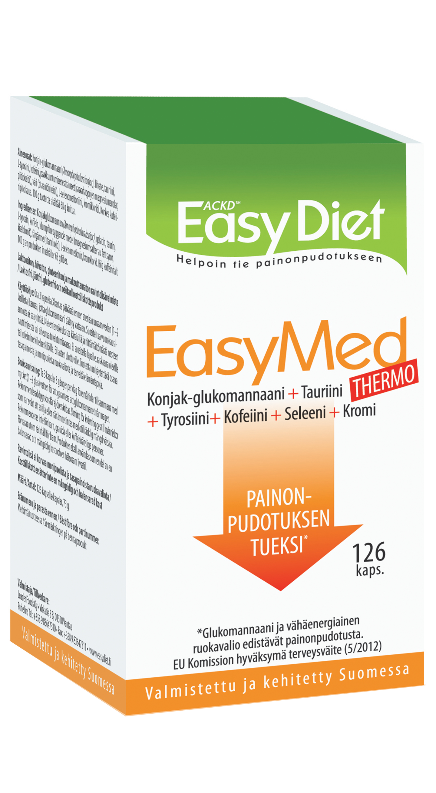 Easy Diet EasyMed Thermo 126 kaps | K-Ruoka Verkkokauppa