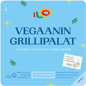 Ilo Vegaanin Grillipalat 200g