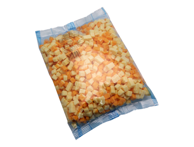 Jokilaakson Juusto Cheddar juustokuutiosekoitus 10x10mm 1,5kg