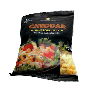 Jokilaakson Cheddar juustokuutio 200g