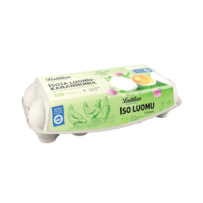 Laitilan Kanatarhan luomukananmunia L10 680g