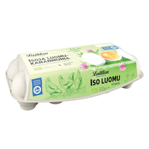 Laitilan Kanatarhan luomukananmunia L10 680g