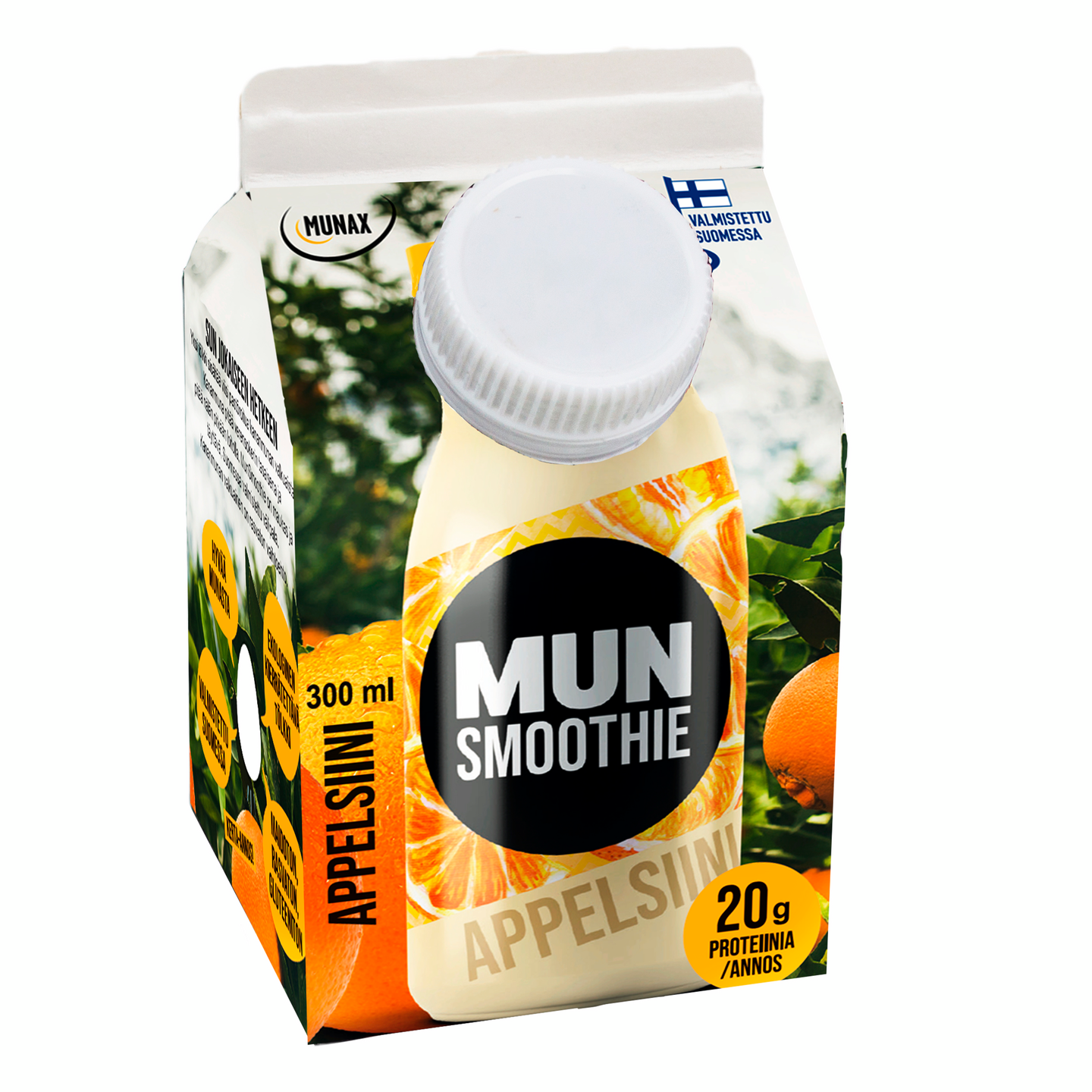 Mun smoothie 300ml appelsiini