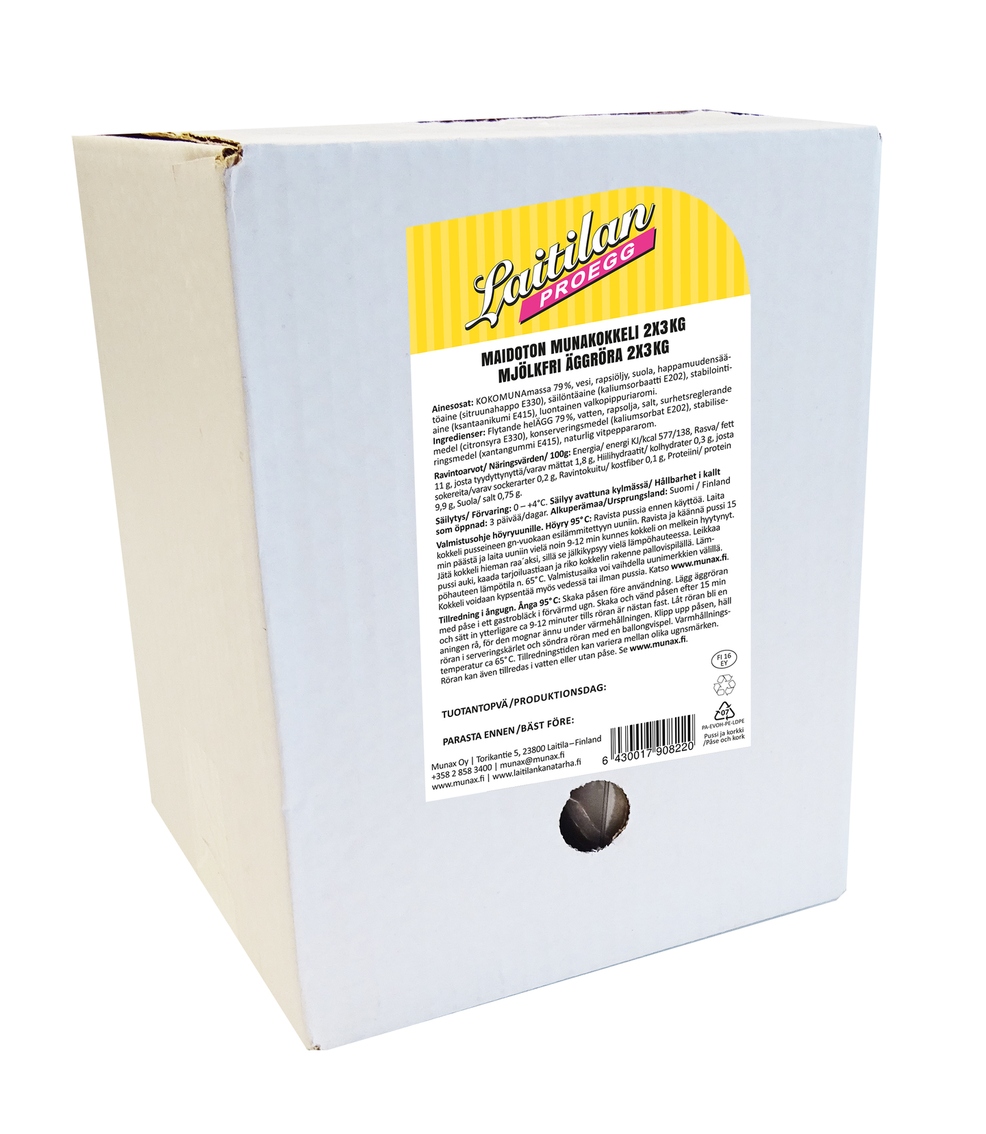 Laitilan Proegg maidoton munakokkeli 2x3kg