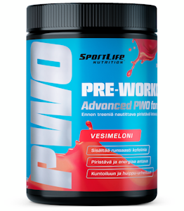 SportLife Pre-Workout 250g vesimeloni juomajauhe