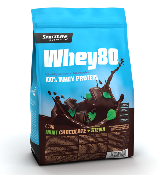 Whey80 600g minttusuklaa stevia