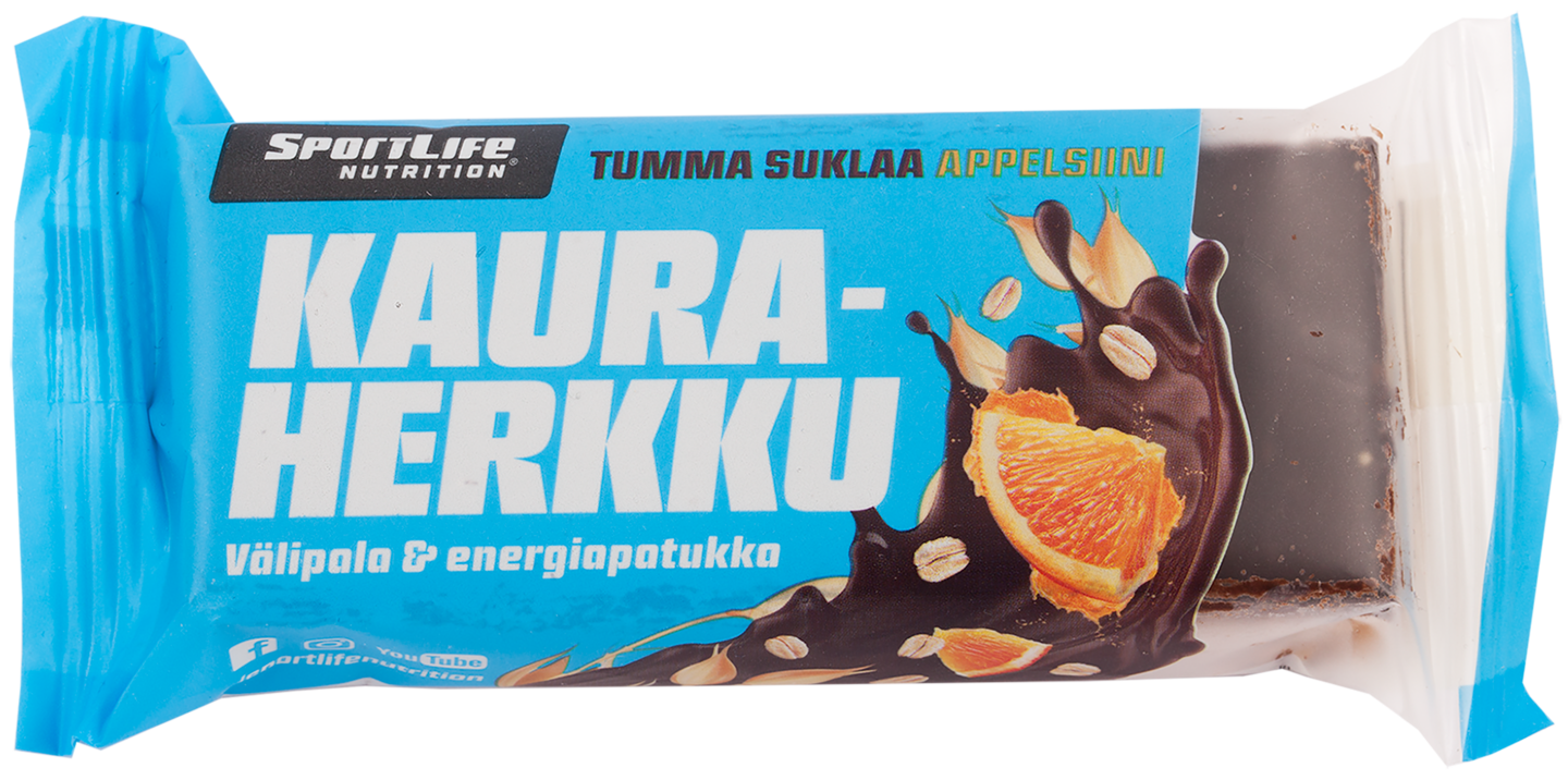 SportLife Nutrition Kauraherkku 70g Tumma suklaa-appelsiini energiapatukka