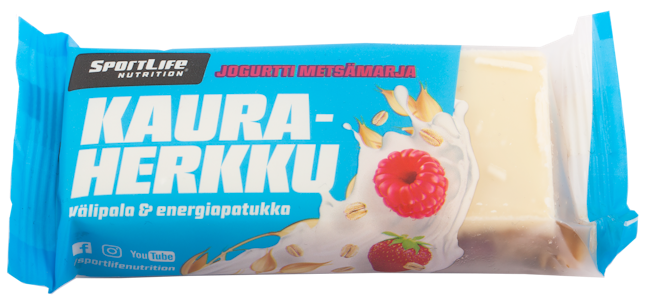 SportLife Nutrition Kauraherkku 70g Jogurtti-metsämarja energiapatukka