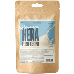 SportLife Foods HERA 600g kotimainen - laktoositon maustamaton heraproteiinijauhe