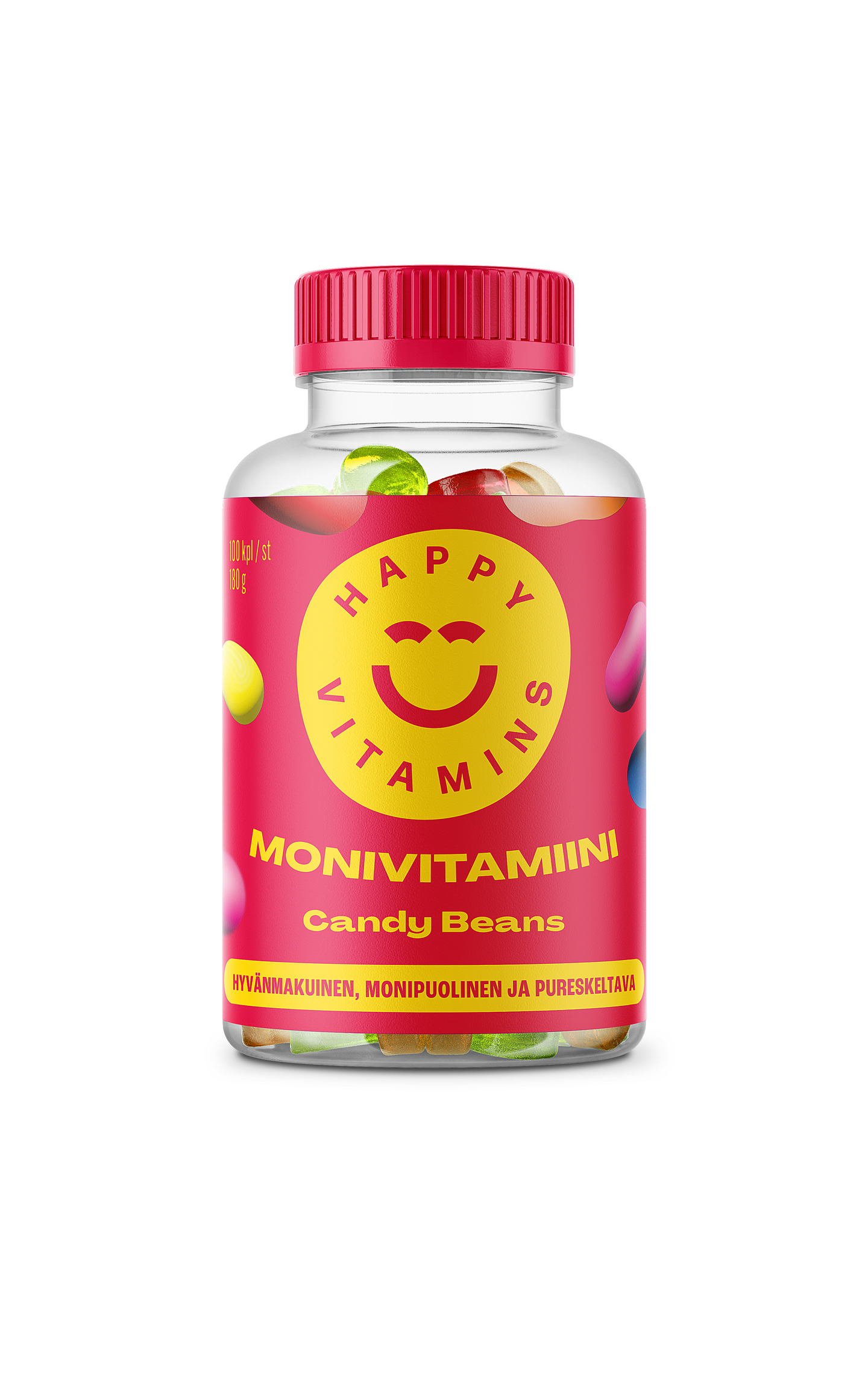 HAPPY VITAMINS monivitamiini Candy Beans 100kpl