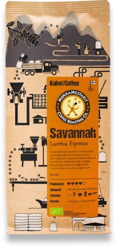 Mokkamestarit Savannah Luomu Espresso 200g papu