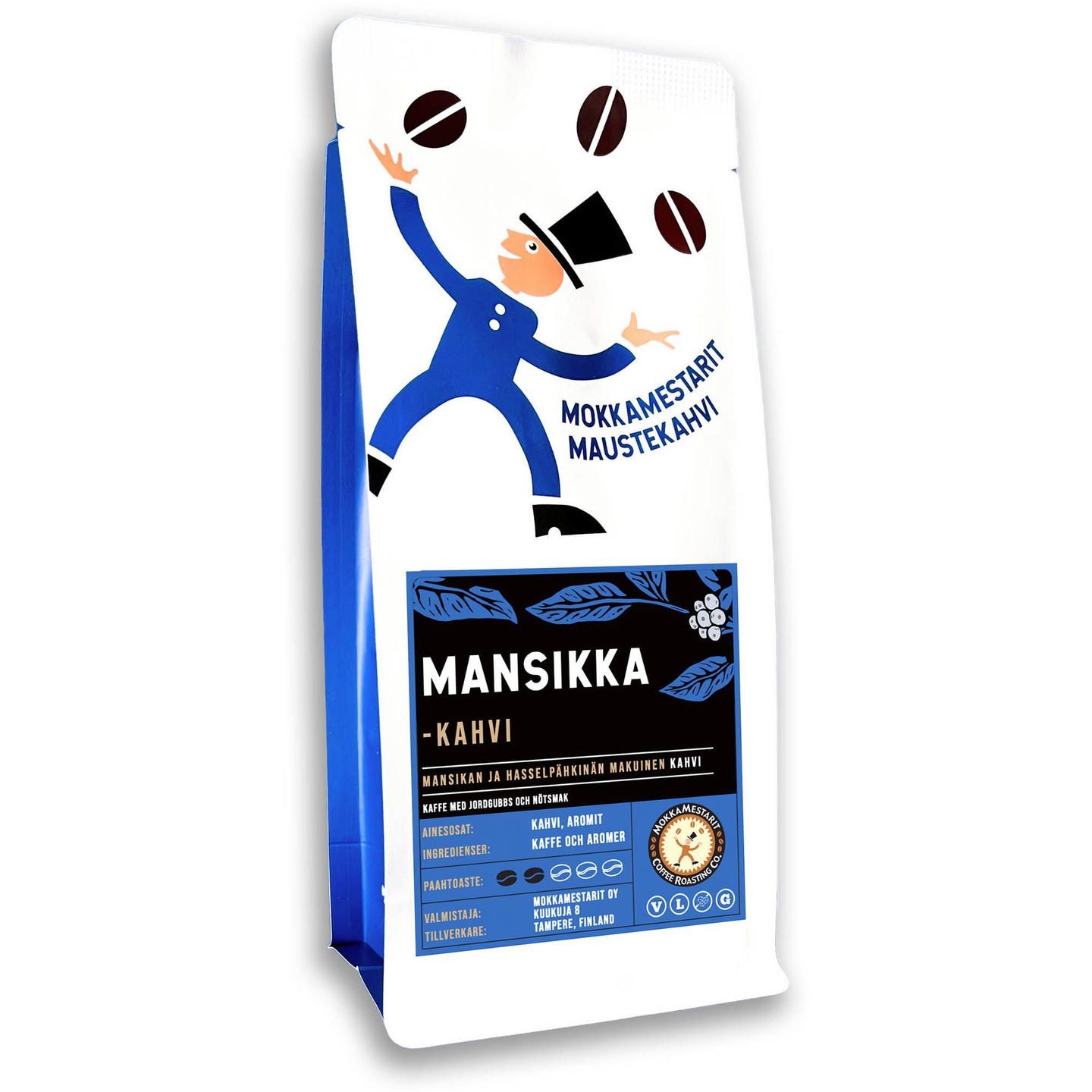 Mokkamestarit mansikkakahvi 200g suodatinjauhatus