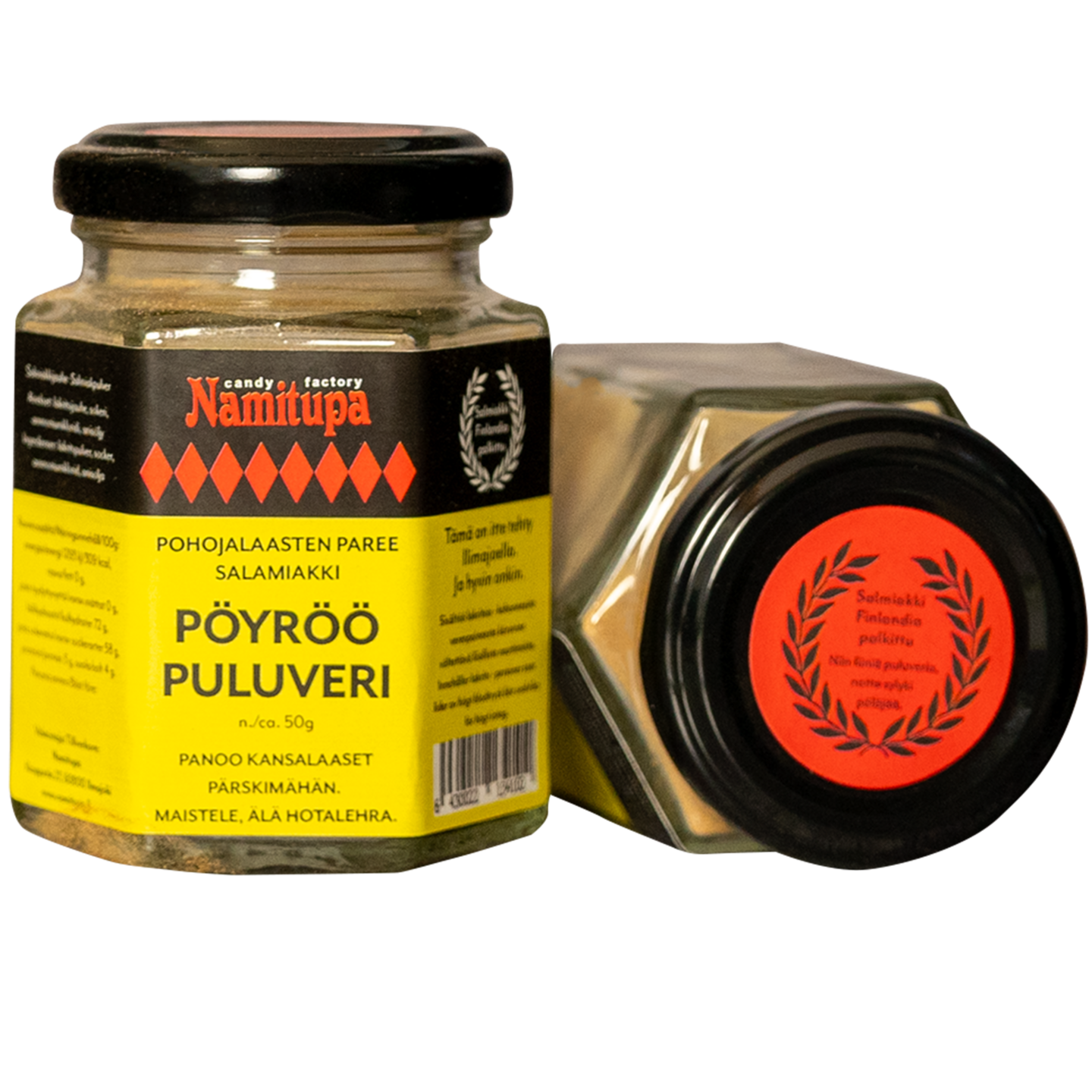 Namitupa Pöyröö puluveri - salmiakkijauhe 50g