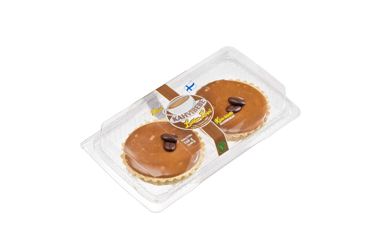 Laitilan Leipä KAHVIBEBE 2x80 g Vegaaninen, Laktoositon, Maidoton