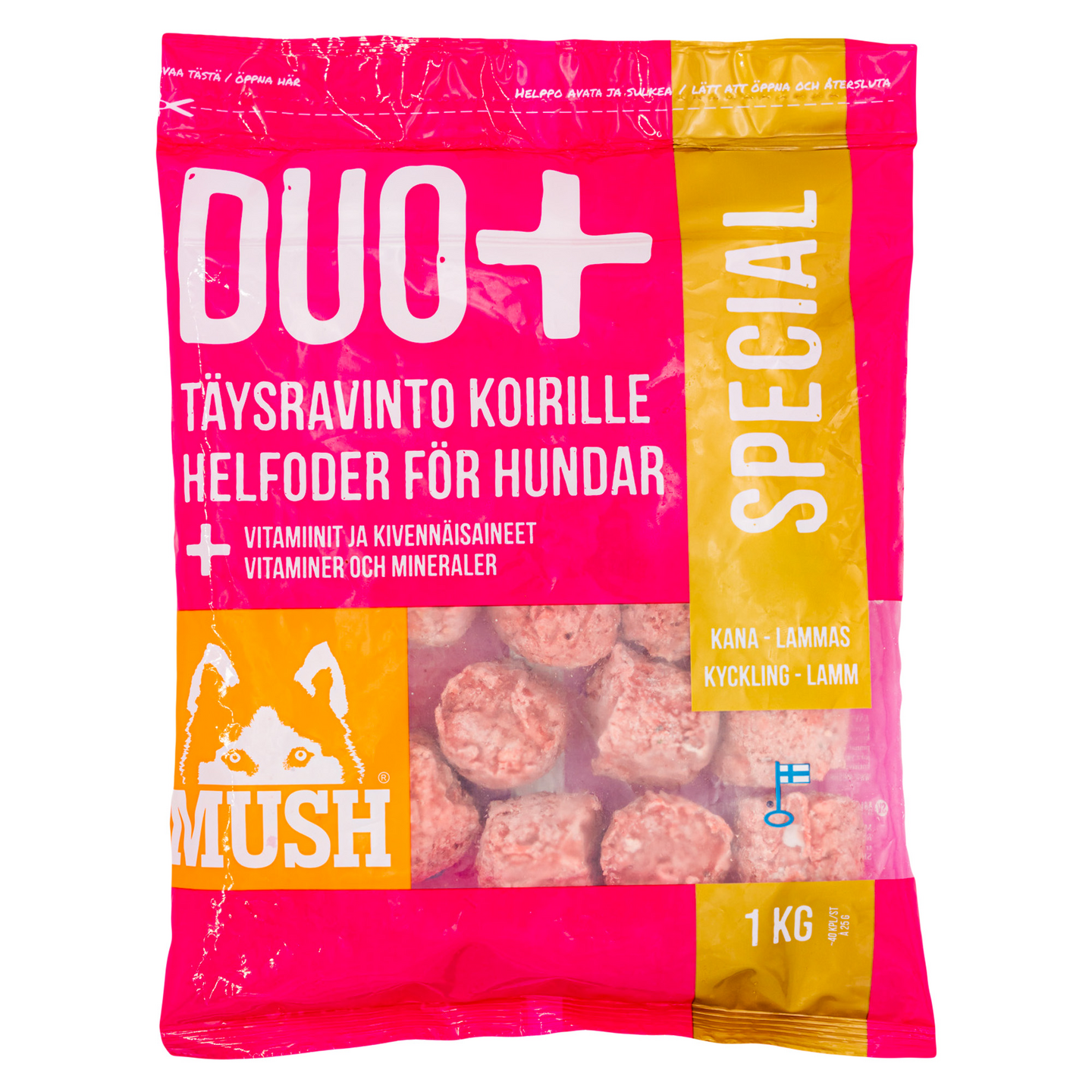 Mush Duo+ Special täysravinto koiralle 1kg