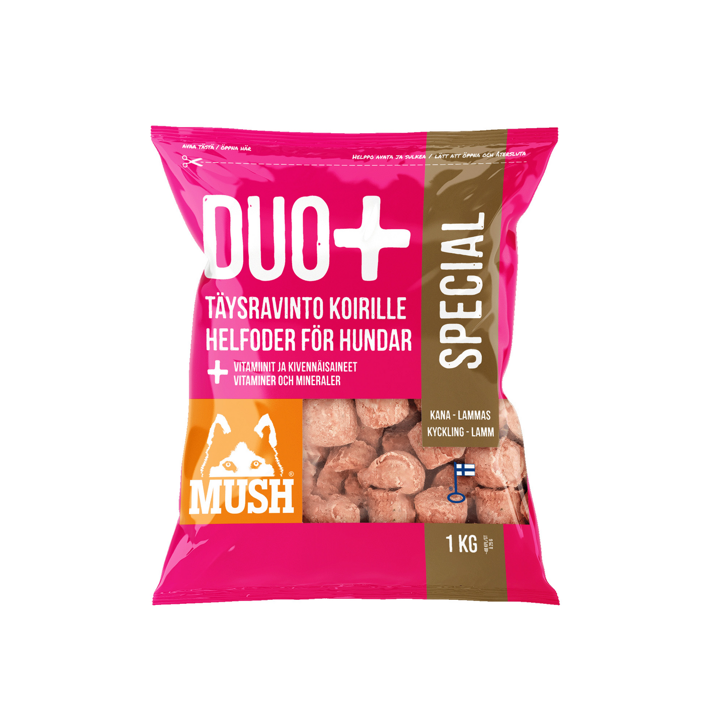 Mush Duo+ Special täysravinto koiralle 1kg