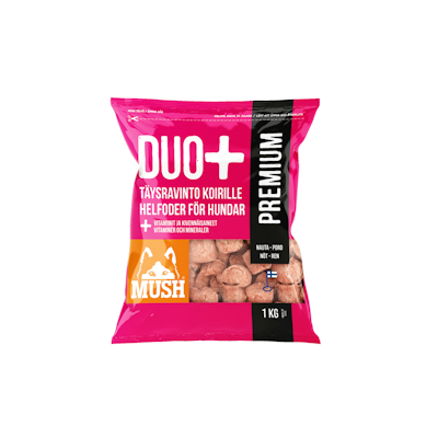 Mush Duo+ Premium täysravinto koiralle 1kg