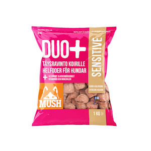 Mush Duo+ Täysravinto koirille sensitive kana-kalkkuna 1 kg