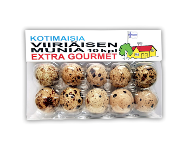 Kotimaisia viiriäisen munia 10kpl 120g