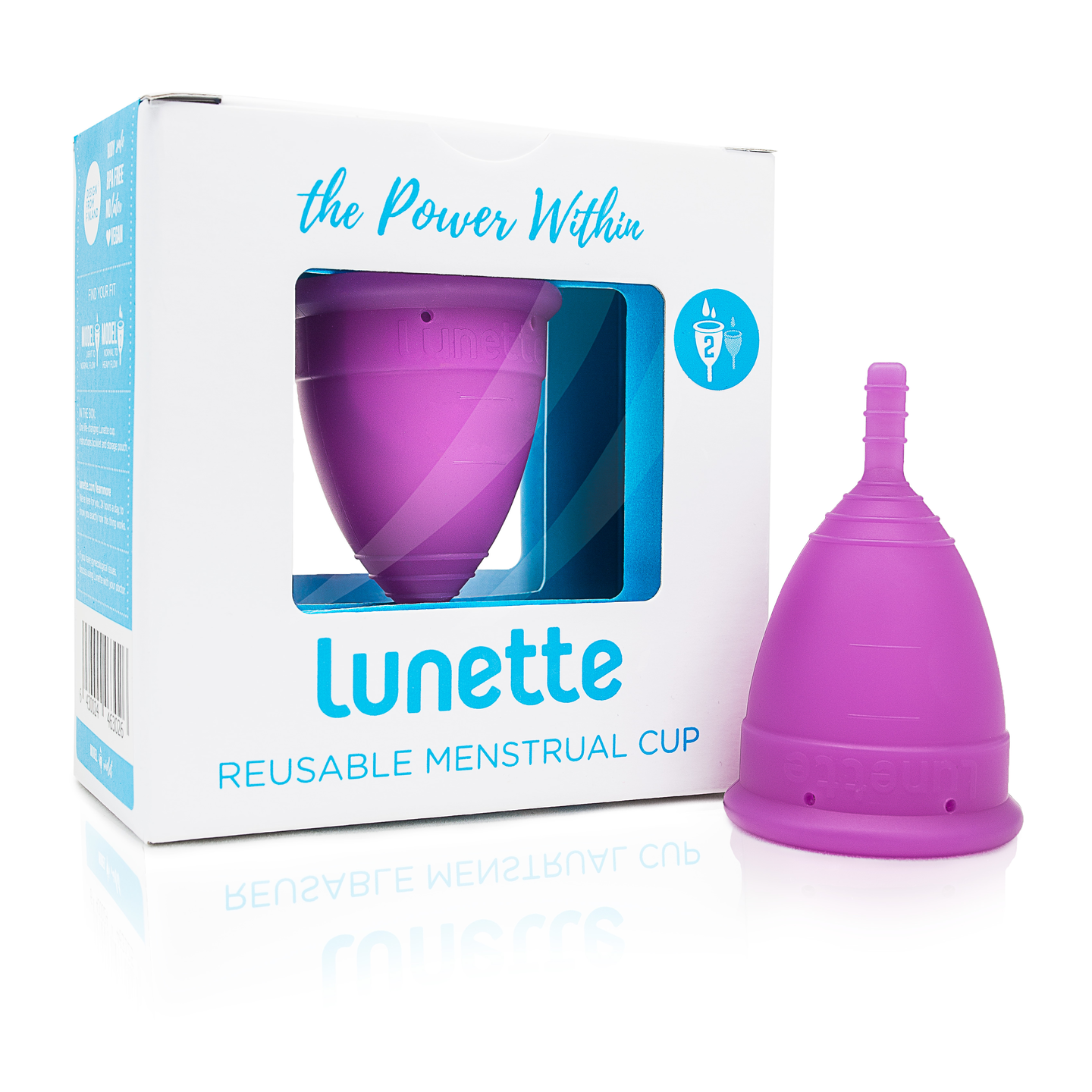 Lunette kuukuppi koko 2 violetti