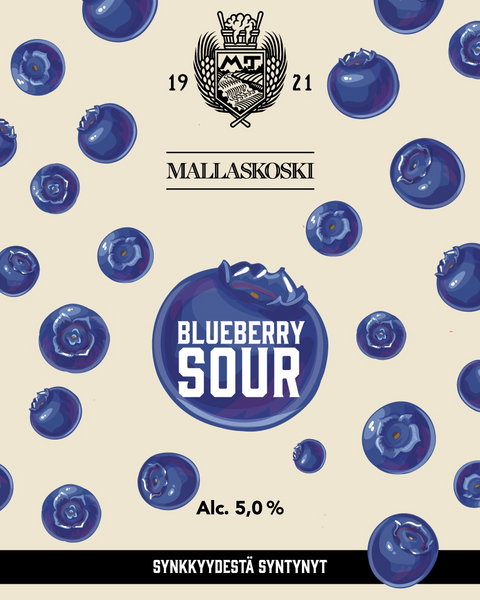 Mallaskoski Blueberry Sour 5% 30l astia