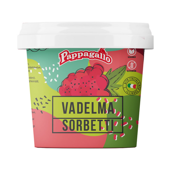 Pappagallo Vadelmasorbetti 0,5 l