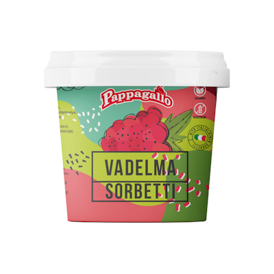 Pappagallo Vadelmasorbetti 0,5 l