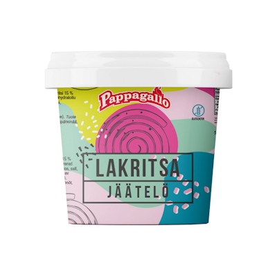 Pappagallo Lakritsajäätelö 0,5 l
