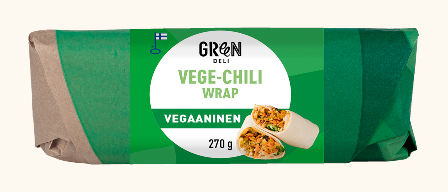 Greendeli wrap 270g vege-chili