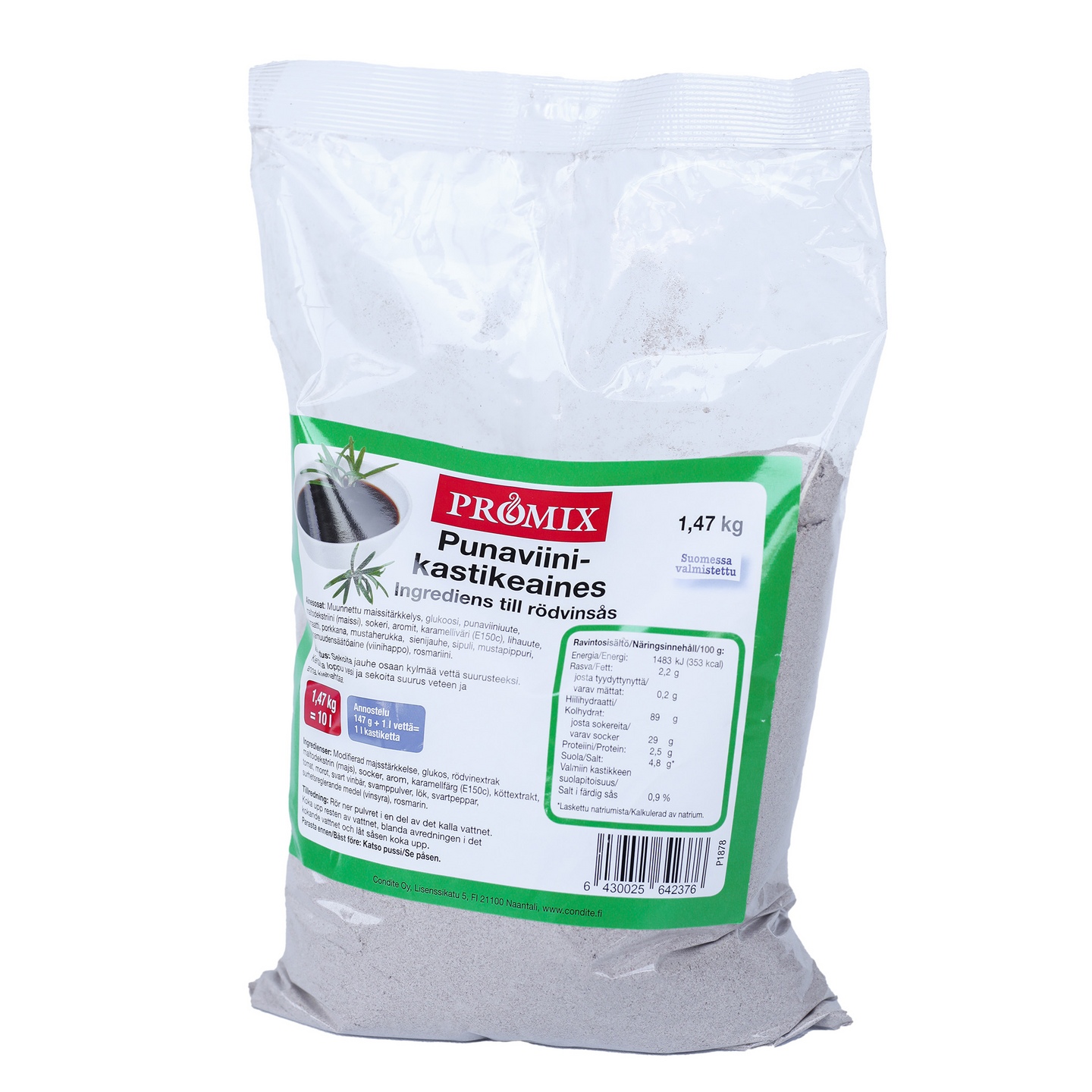 Promix Punaviinikastike 1,47 kg 10 L