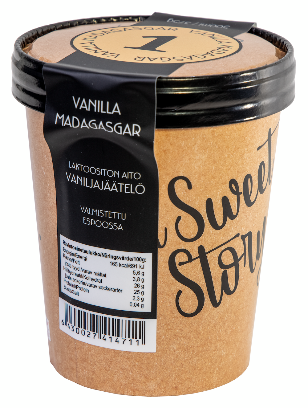 Gelato Club a Sweet Story 500 ml Vanilla Madagaskar jäätelö laktoositon —  HoReCa-tukku Kespro