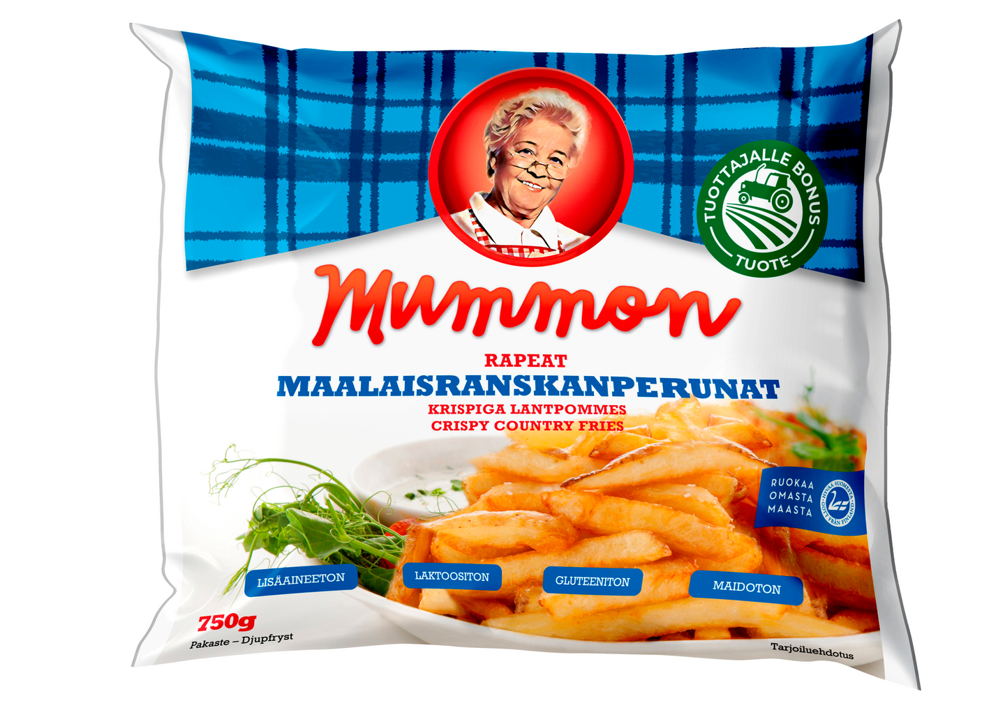 Mummon aidot rapeat maalaisranskanperunat 750 g pakaste
