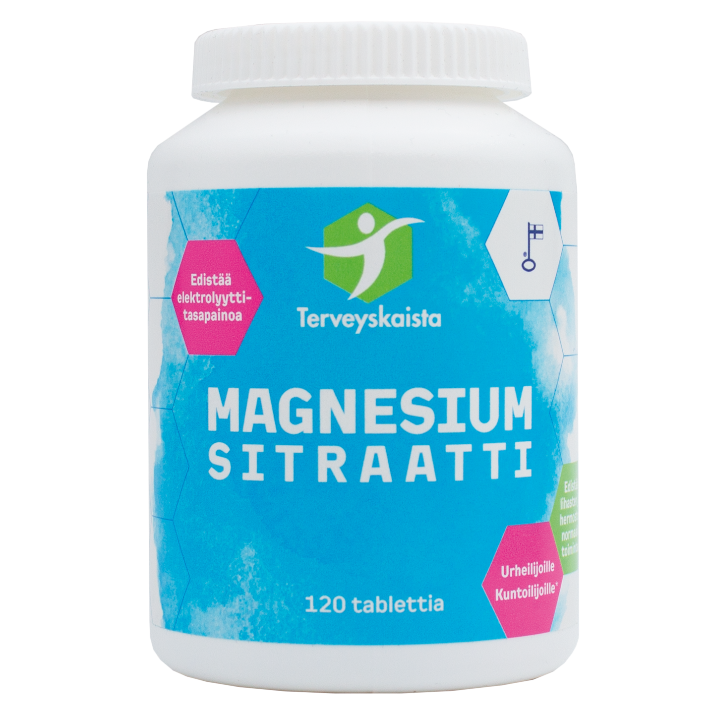 Terveyskaista Magnesium Sitraatti 120 tabl