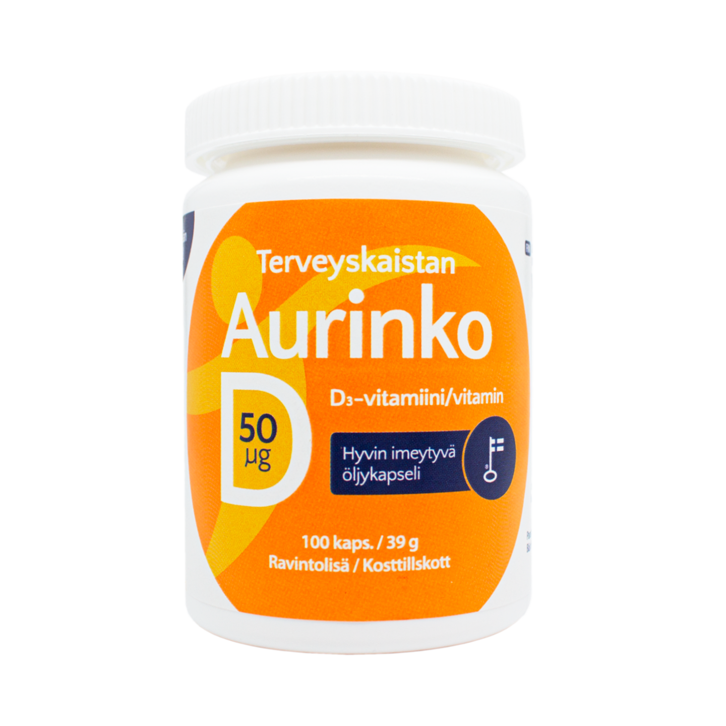 Terveyskaista Aurinko D 50 µg 100 kaps.