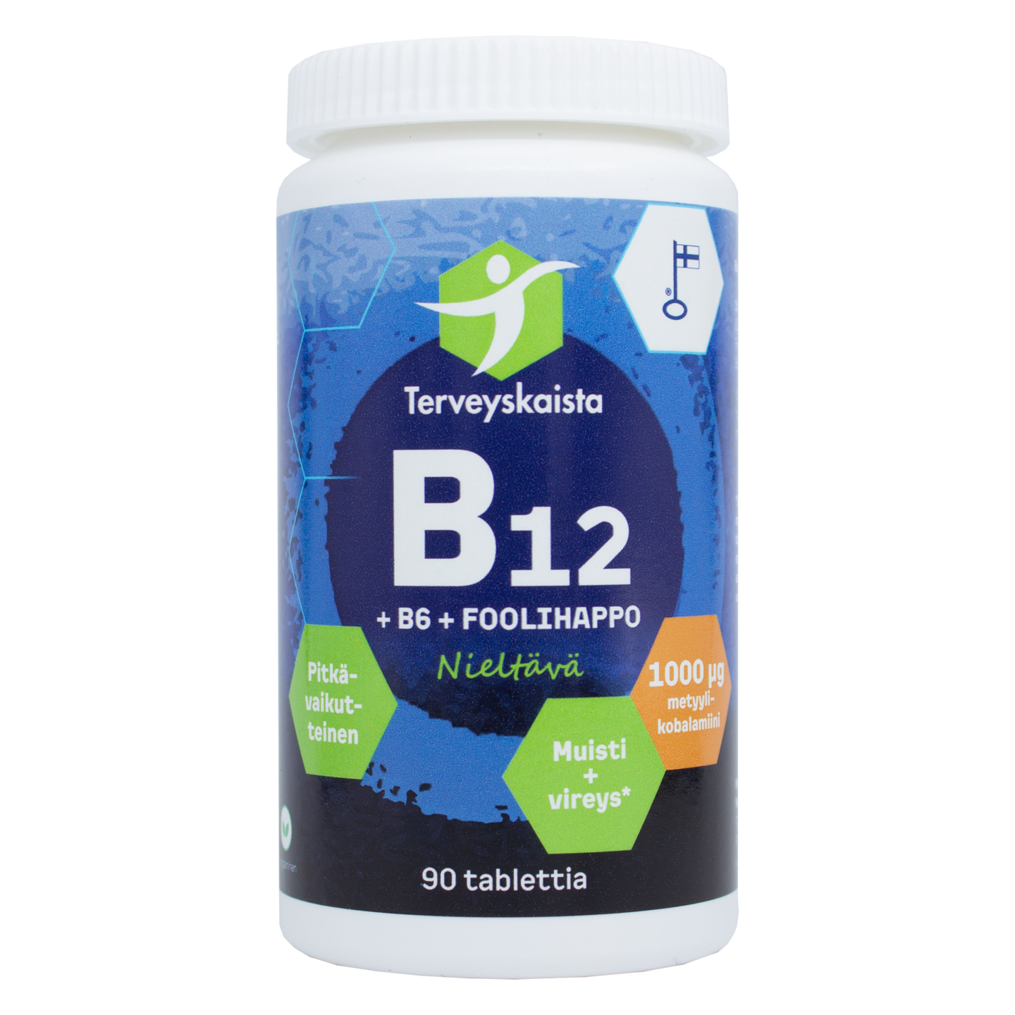 Terveyskaista B12+B6+Foolihappo 90 tabl