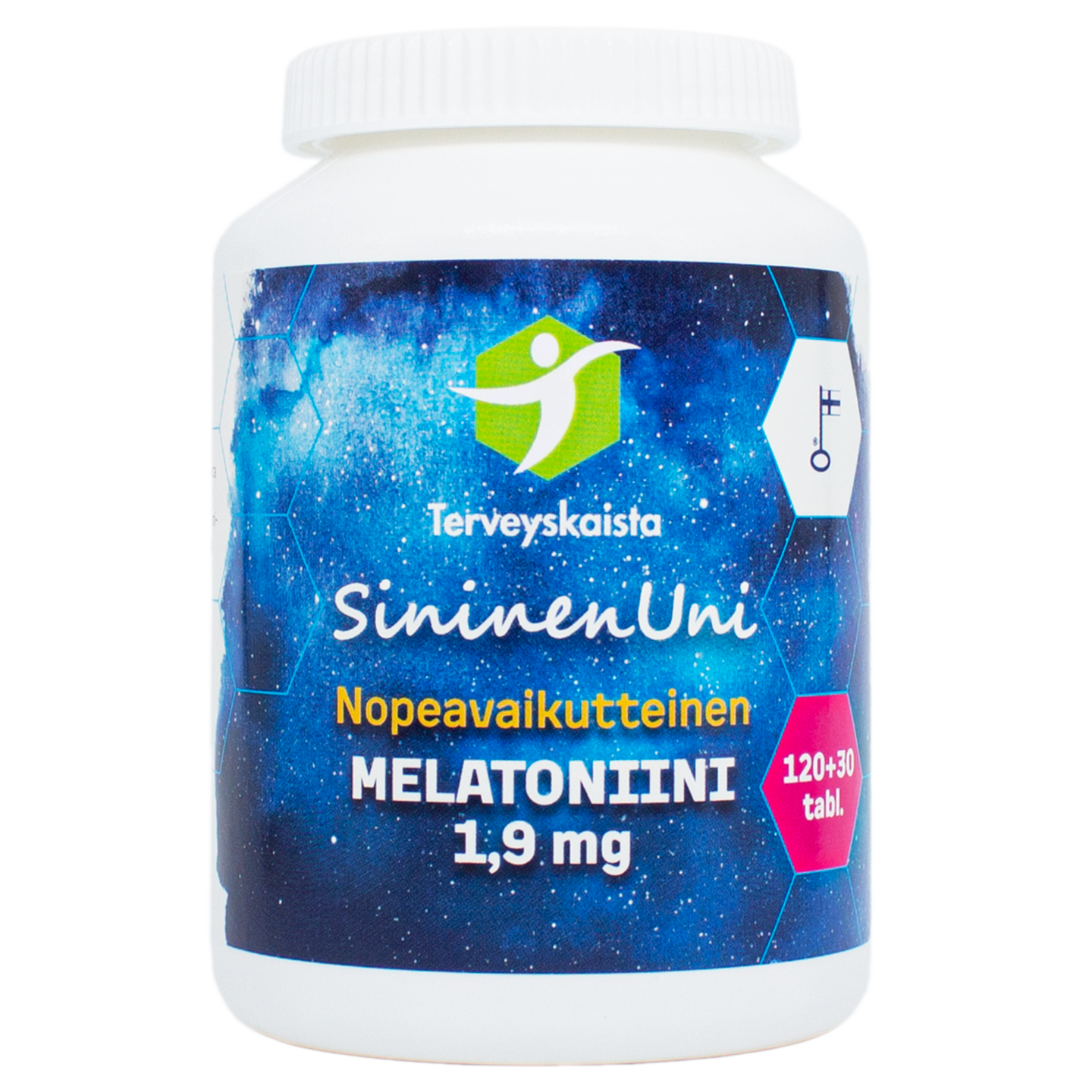 Terveyskaista SininenUni Melatoniini 1,9 mg nopeavaikutteinen 150 tabl.