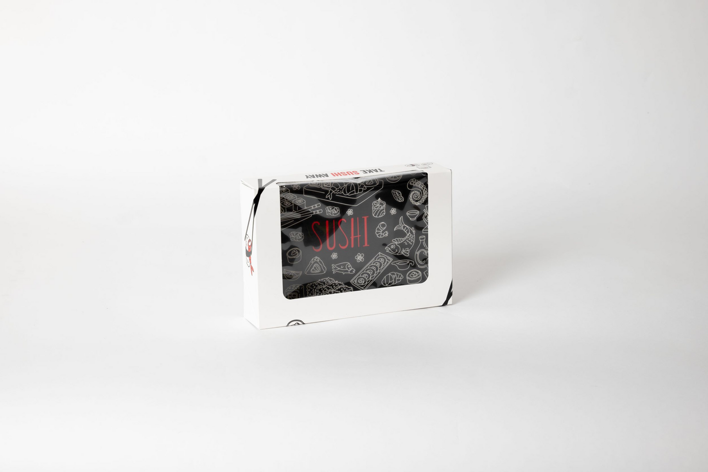 Noipack take away sushi box M, 24x16x5 cm, 25 kpl