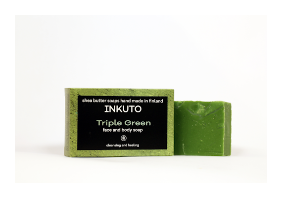 Inkuto karitevoi saippua 110g Triple green