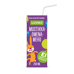 Raikastamo mustikka-omenamehu 200 ml luomu