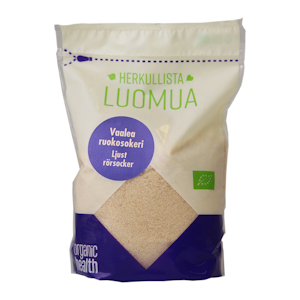 Vaalea Ruokosokeri 500g, Luomu