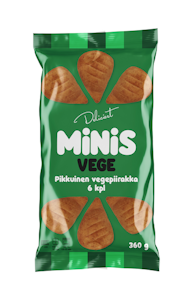 Deliciest Minis vegepiirakka 360g pakaste