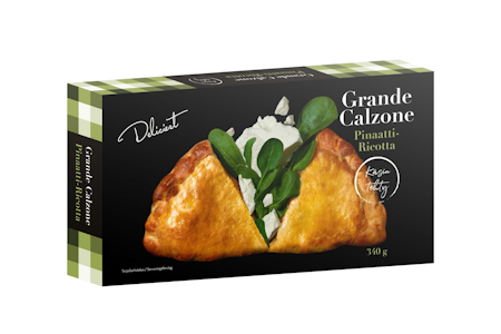 Deliciest Grande Calzone Pinaatti-ricotta 340 g pakaste