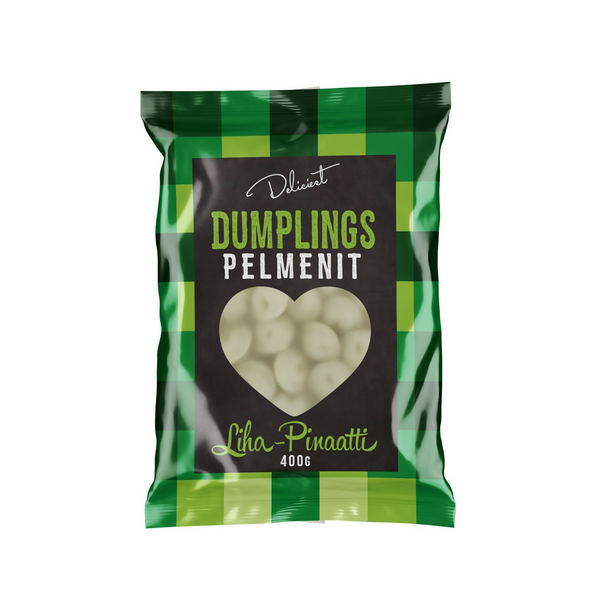 Deliciest liha-pinaatti pelmenit 400g pakaste