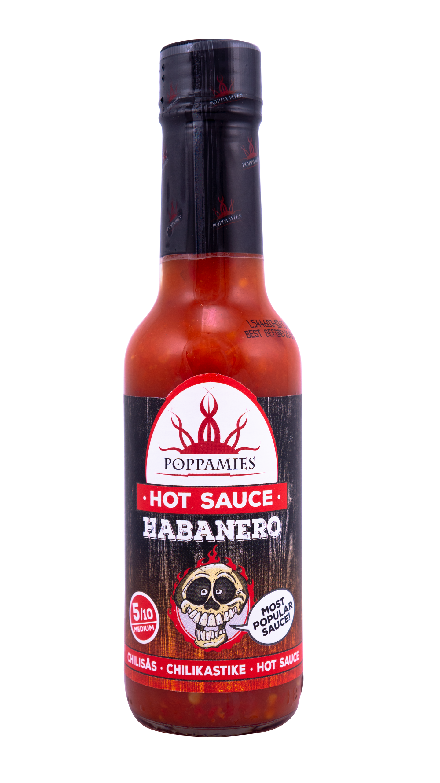 Poppamies Habanero tulinen chilikastike 150ml