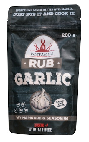 Poppamies Garlic Rub kuivamarinadi 200g