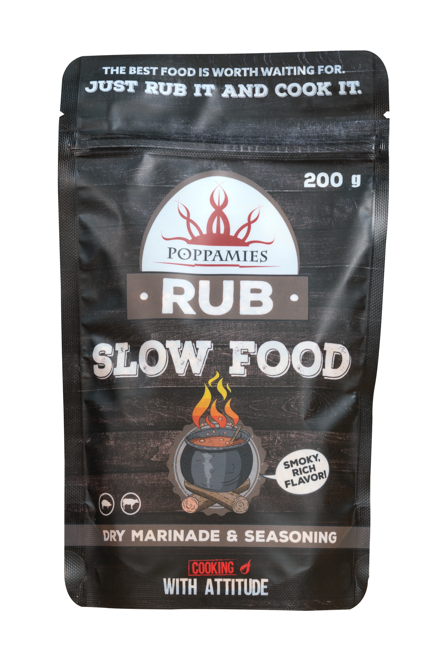 Poppamies Slow Food Rub kuivamarinadi 200g