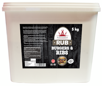 Poppamies Rub Burgers & Ribs mausteseos 5kg