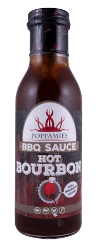 Poppamies Hot Bourbon BBQ 410g