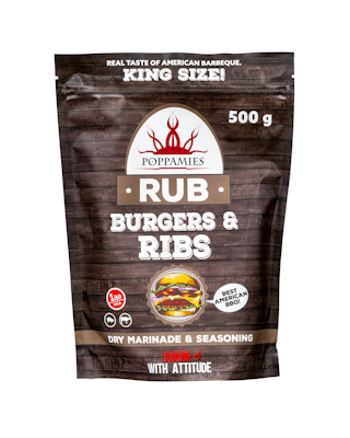 Poppamies Rub Burgers & Ribs mausteseos 500g