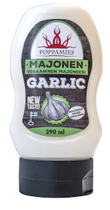 Poppamies Majonen Garlic vegaaninen majoneesi 290ml